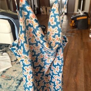 Urban Outfitters Blue Floral Mini Dress